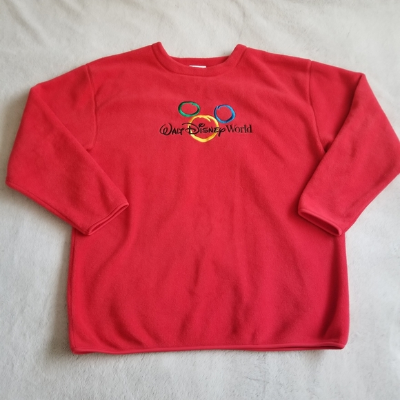 Disney Sweaters - WALT DISNEY WORLD Vintage Plullover Fleece Size XL